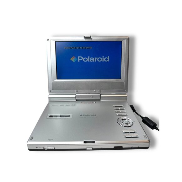 Polaroid 7" Portable DVD Player PDM-0723 Silver Working Original Box - Picture 5 of 16